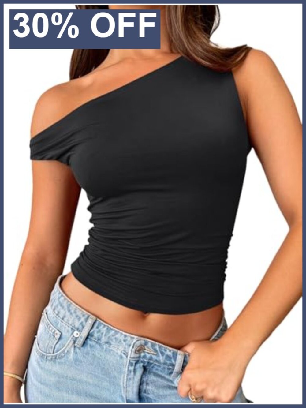 Y2K Smocked Ruched Tank Top Buttery Soft Stretch Crop Going Out Top
